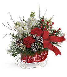 Christmas Day Sleigh Bouquet from Mona's Floral Creations, local florist in Tampa, FL